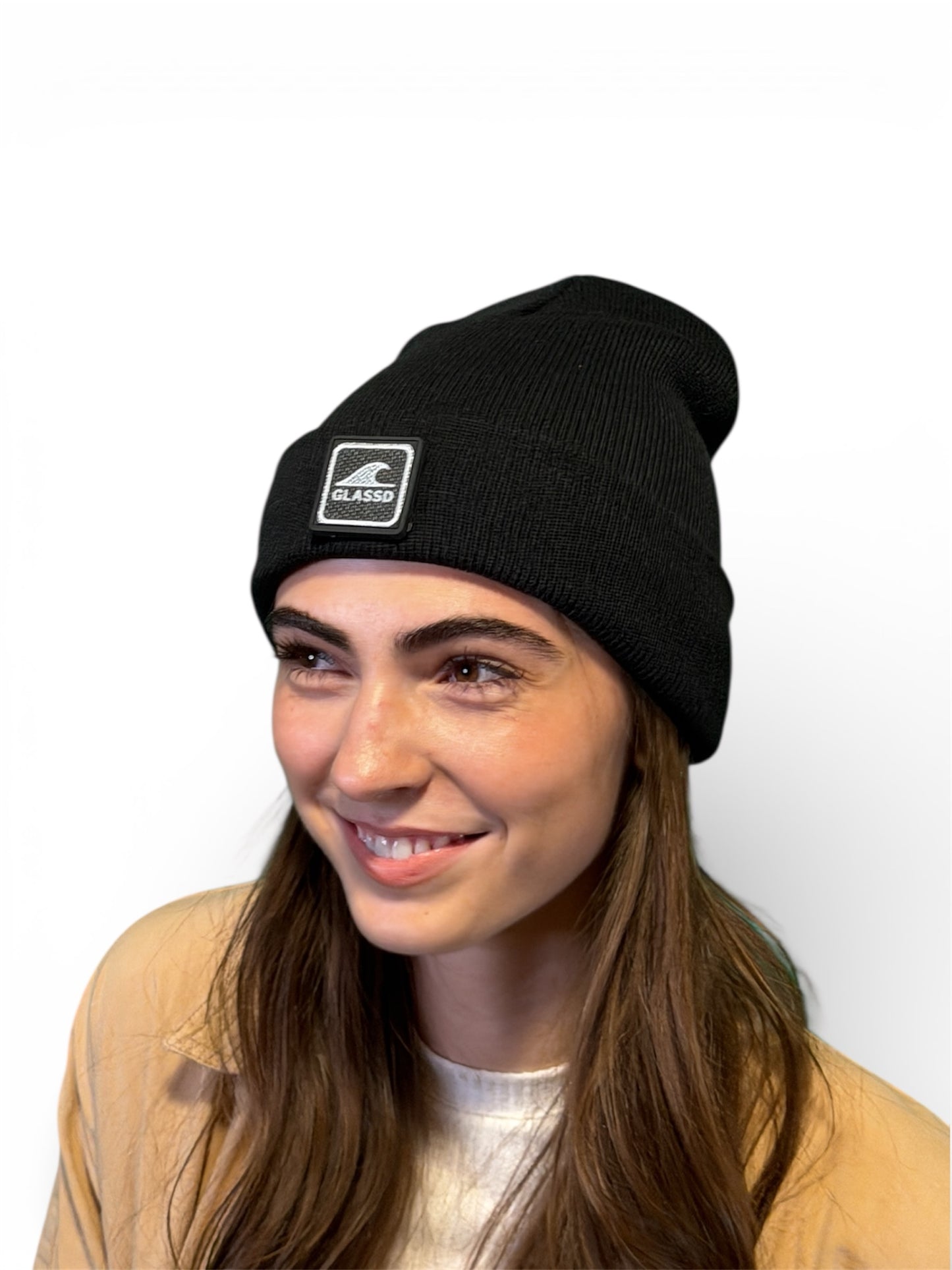Glassd Stretch Beanie - Black