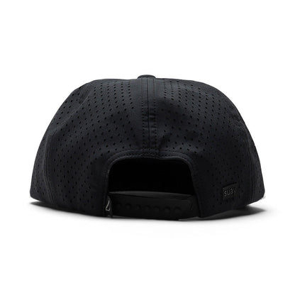 Men's Black Hats | GLASSD Drift Black Barrel Hat with Rope Brim